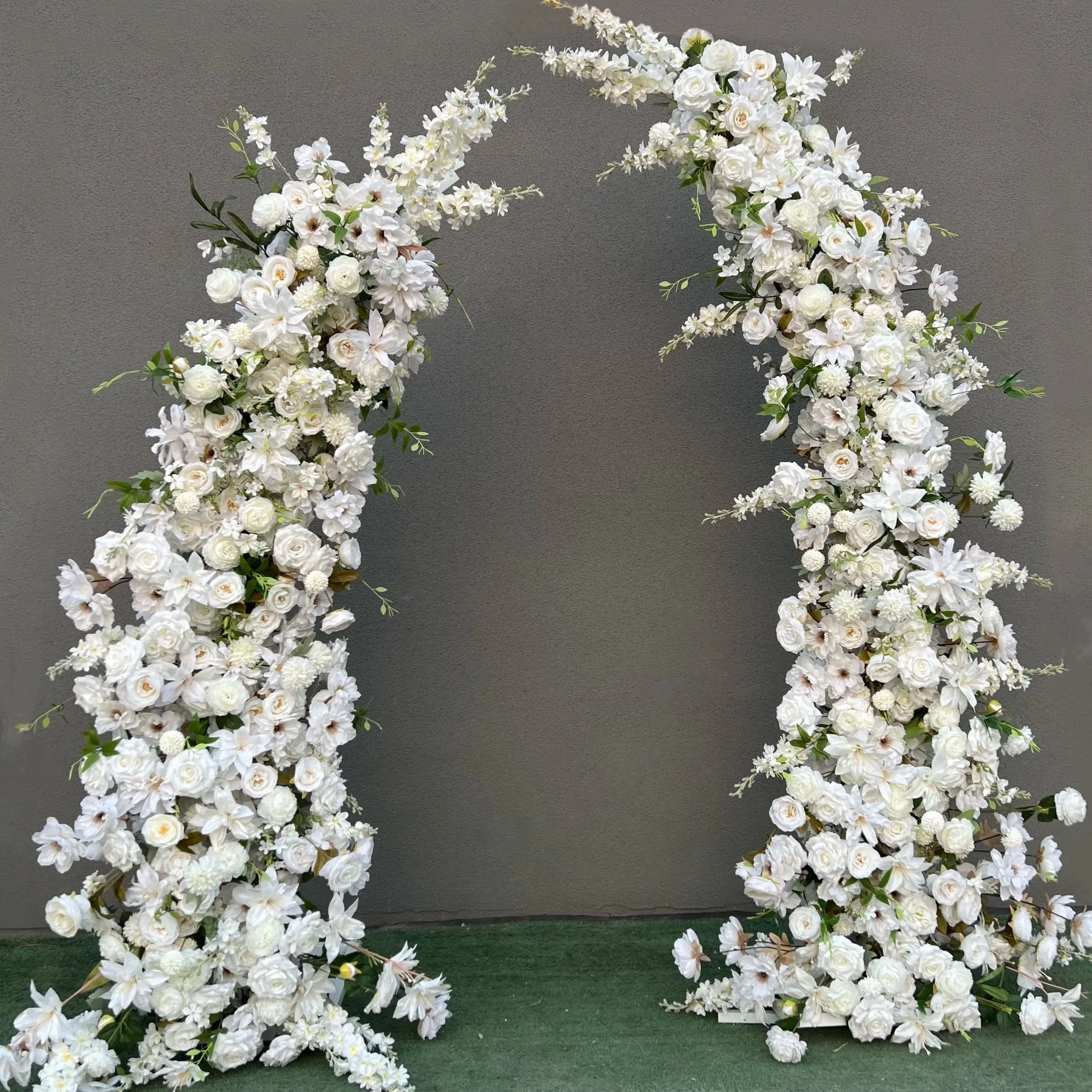 

Simulation flower arch flower stand outdoor wedding arrangement arch decoration horn door sheep horn door