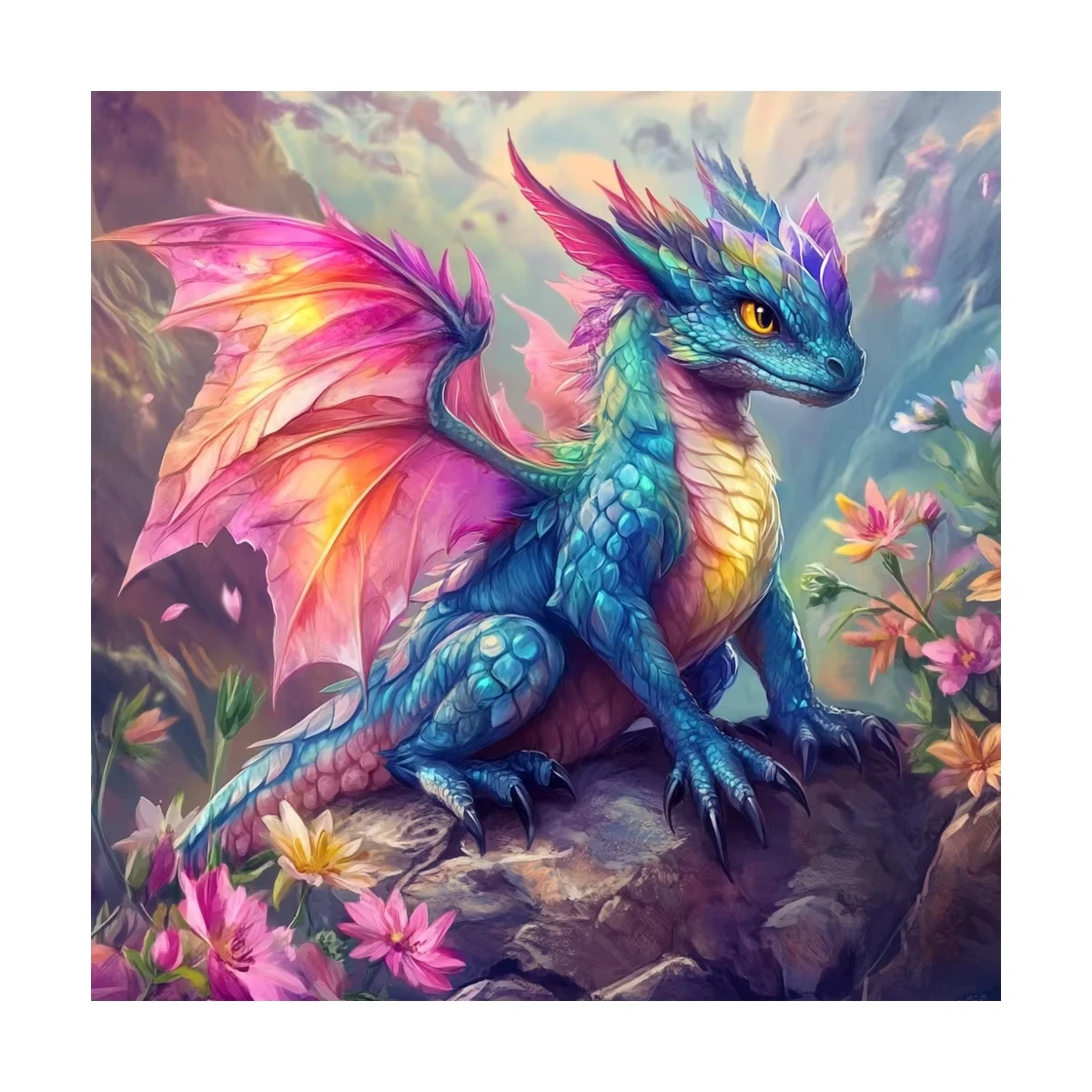

Colorful Dragon 500PCS/1024 PCS Jigsaw Puzzles Relaxing Family Activity Games for Living Room Home Decor Gift