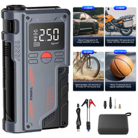 150PSI Wireless Air Pump Power Display Electric Tire Pump 8000mAh Car Tire Inflator Phone Charging Lighting Emergency Power Bank