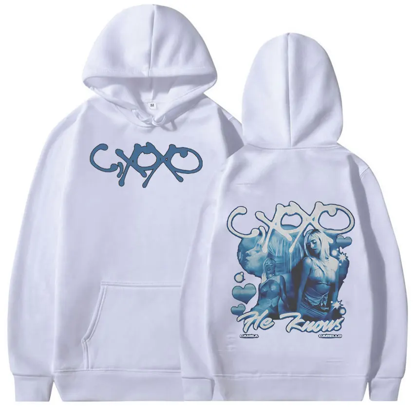 Camila Cabello C Xoxo Tour Hoodie Man Women's Hip Hop pullover Oversized Sweatshirt Fashion Vintage Aesthetic Hooded Streetwear