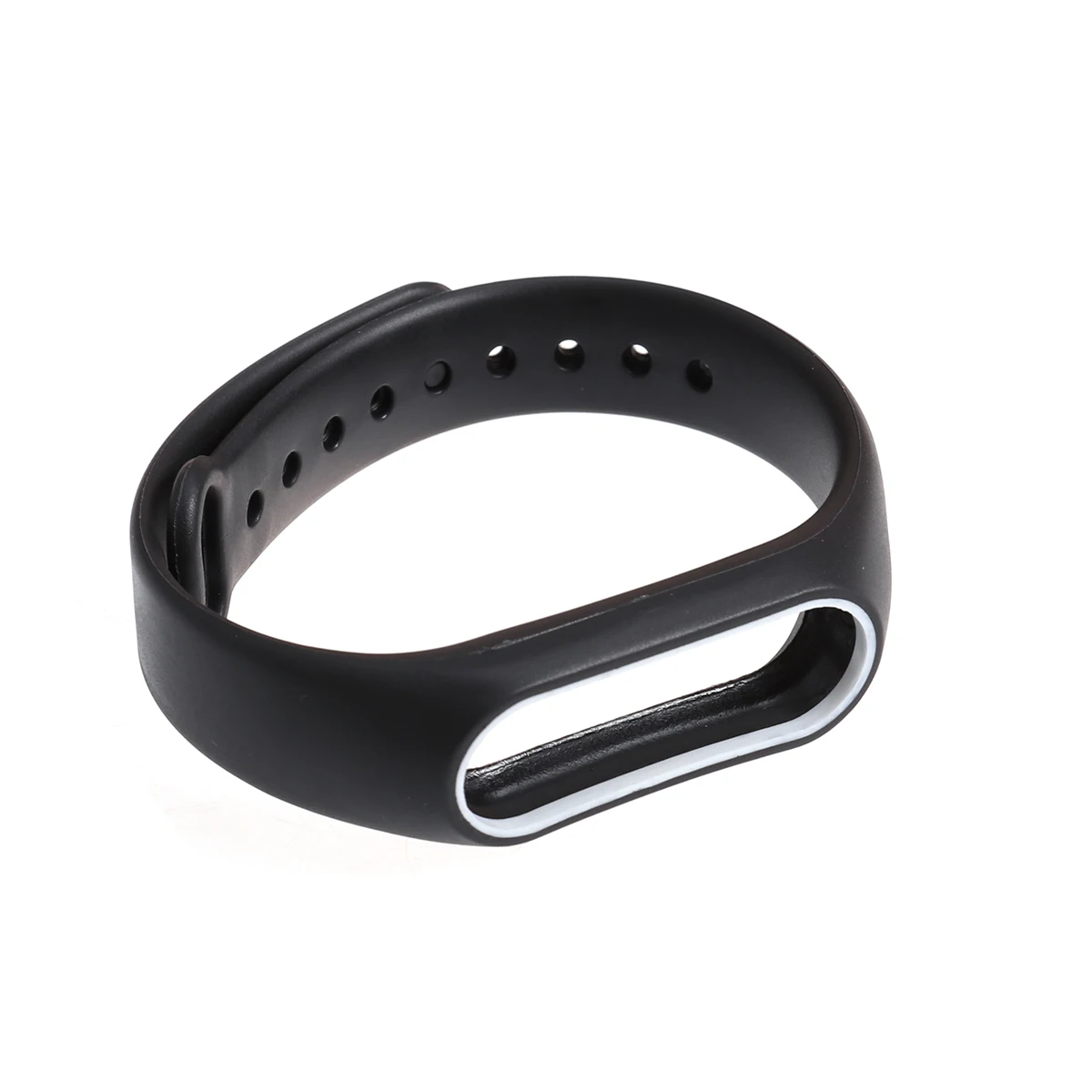 

Double Color Accessories Pulseira Strap Replacement Silicone Wriststrap for 2 Bracelet (Black and White)