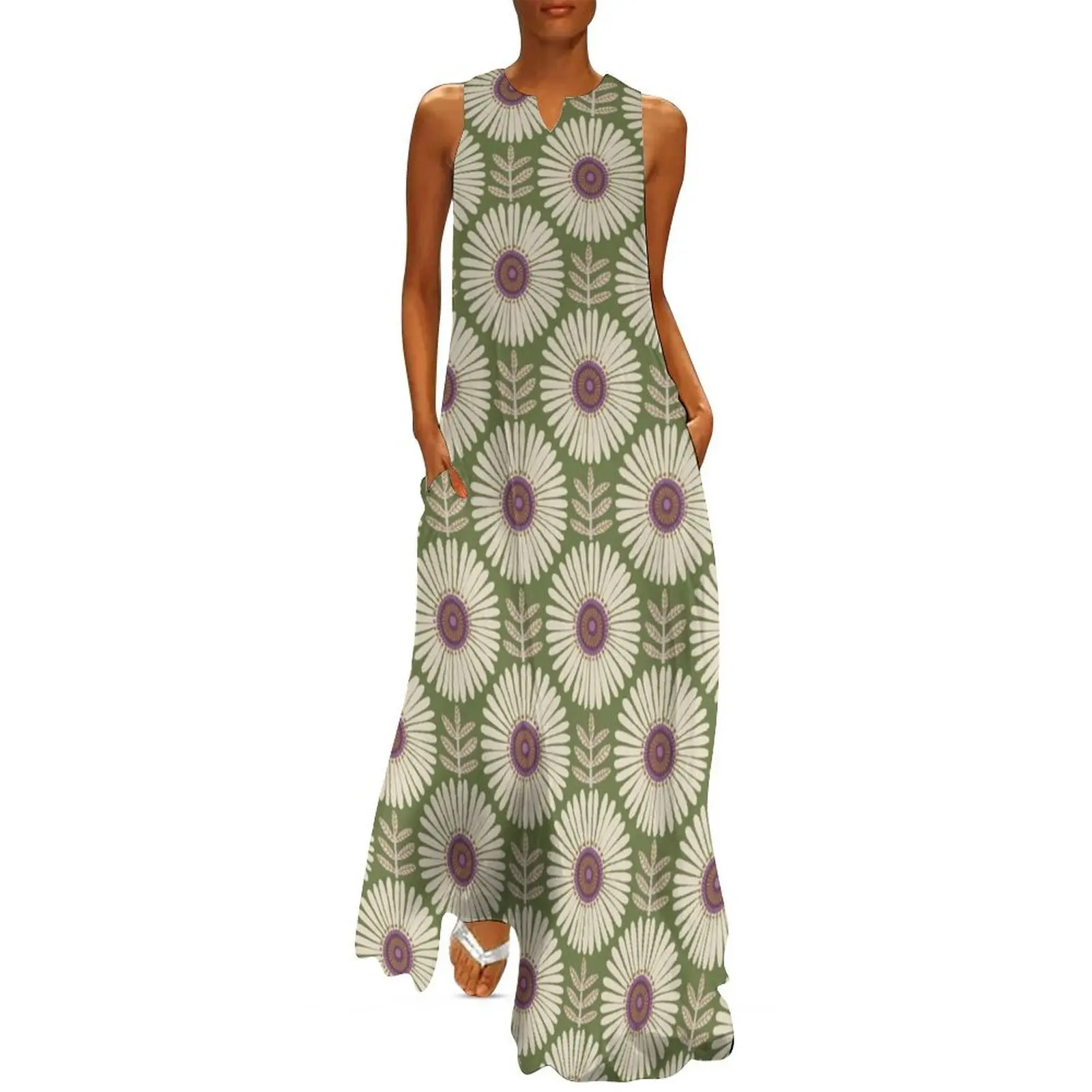 

Gertrud - Green & Purple Long Dress party dresses woman dresses for special events women's evening dresses
