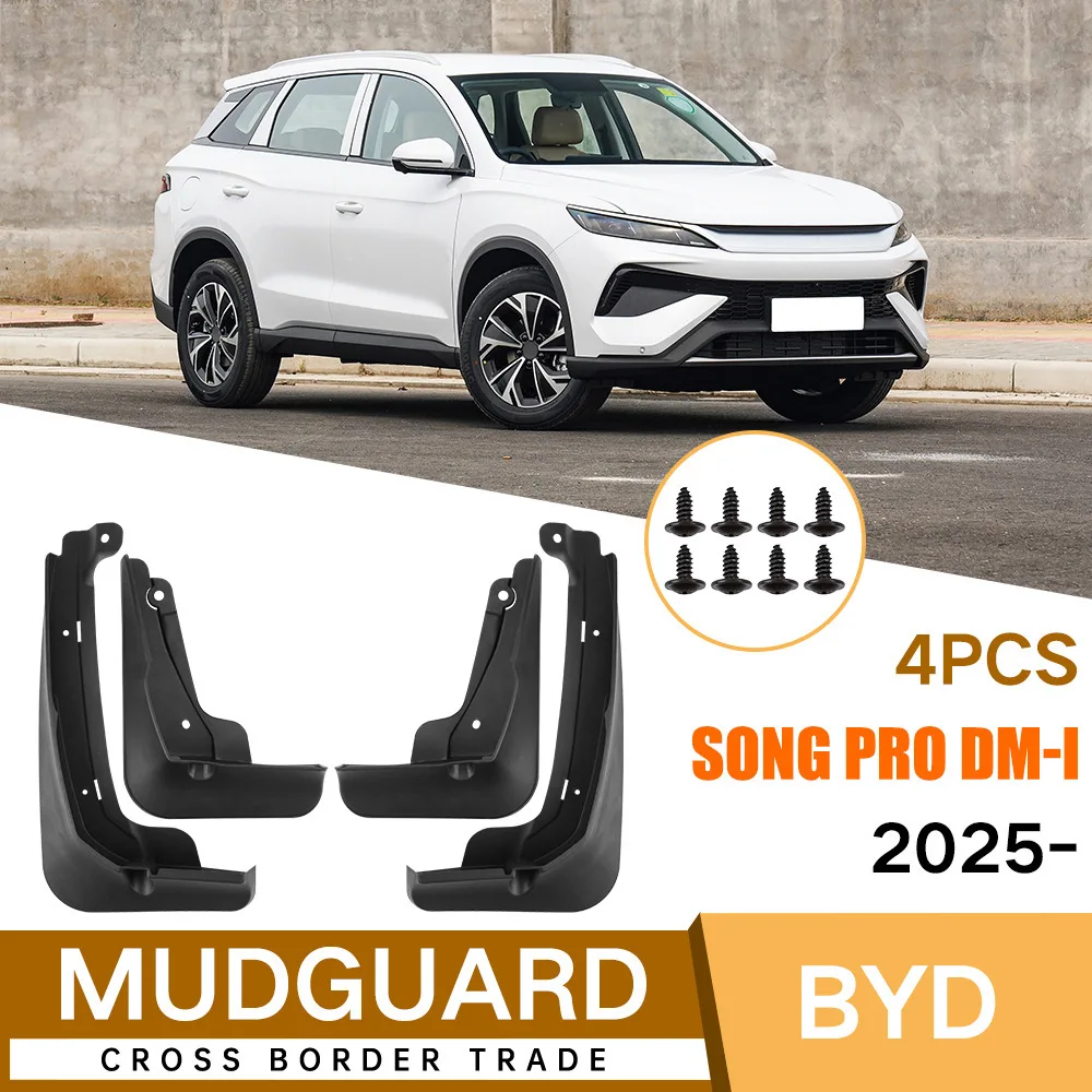 For BYD Song Pro DM-i 2025 fender tile auto parts car accessories 4runner accessories mud flaps
