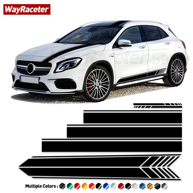 

Edition 1 Stripes Sticker Door Side Hood Bonnet Roof Tail Vinyl Decal For Mercedes Benz X156 GLA45 AMG GLA Class GLA250 GLA200