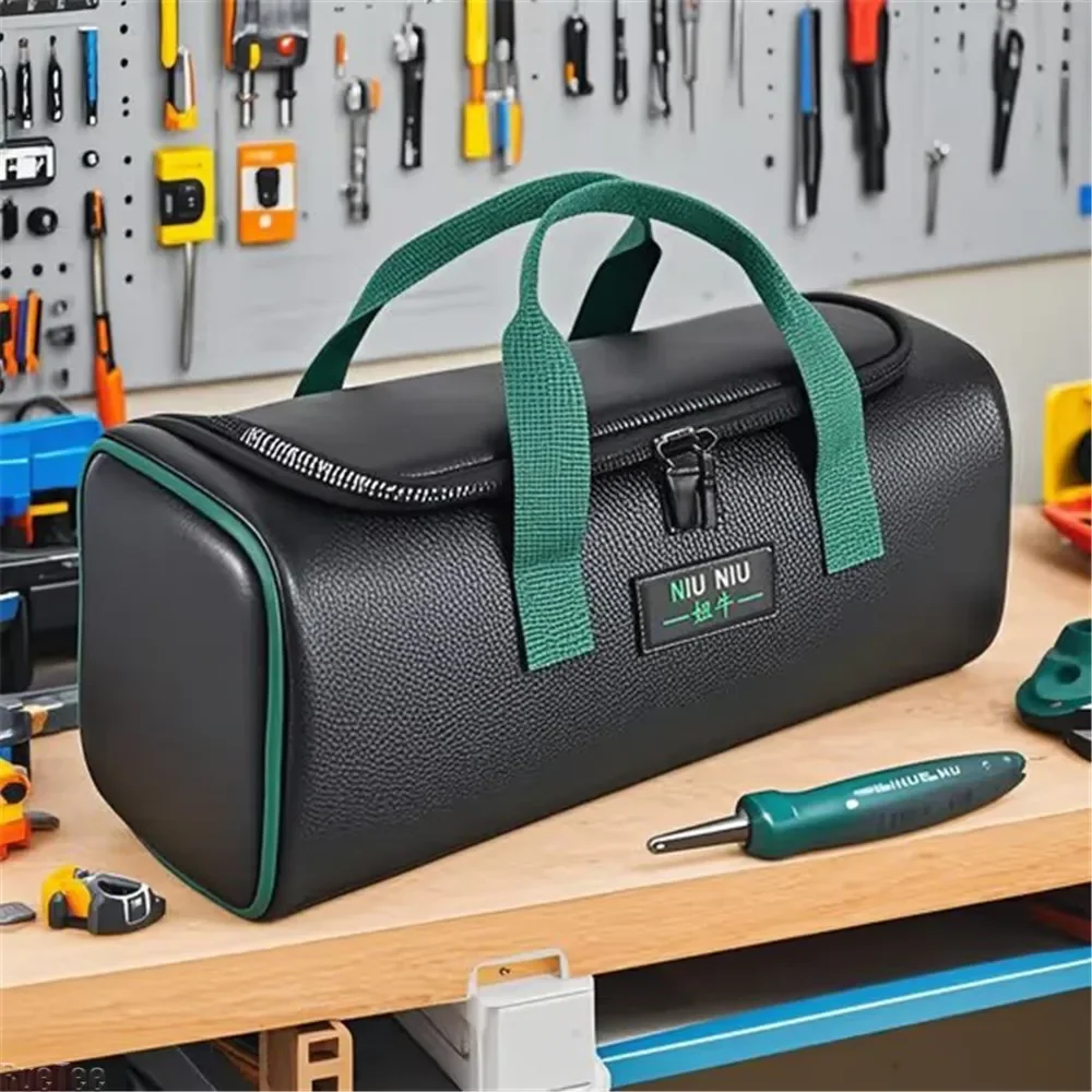 

High-quality Cowhide Portable Tool Bag Tool Organizer Home Car Tool Bag Home Items Portable Bag
