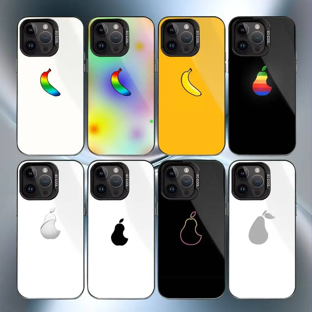 

Icarly Banana and Pear Logo Phone Case For iPhone17,16,15,14,13,12,11 Plus,Pro Max Black Candy Matte Shockproof Cover