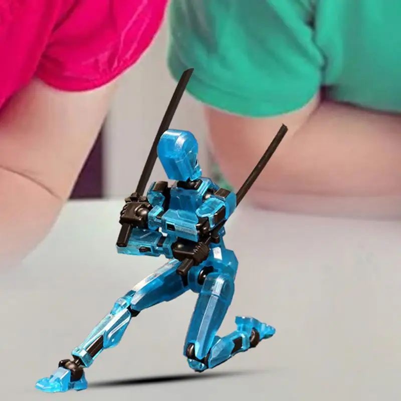 Multi-Joint Mobile Robot for Kids Fans, Action Figure Ornamento, Impressão 3D, Corpo Inteiro, Decoração Desktop