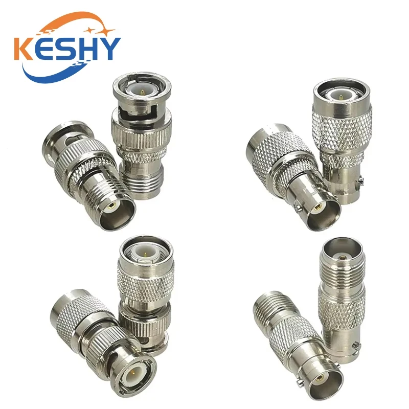 

Q9 BNC To TNC Male Plug&Female Jack Straight Connector TNC To BNC Male Female Coaxial RF Adapter Brass Nickel Plated Connector