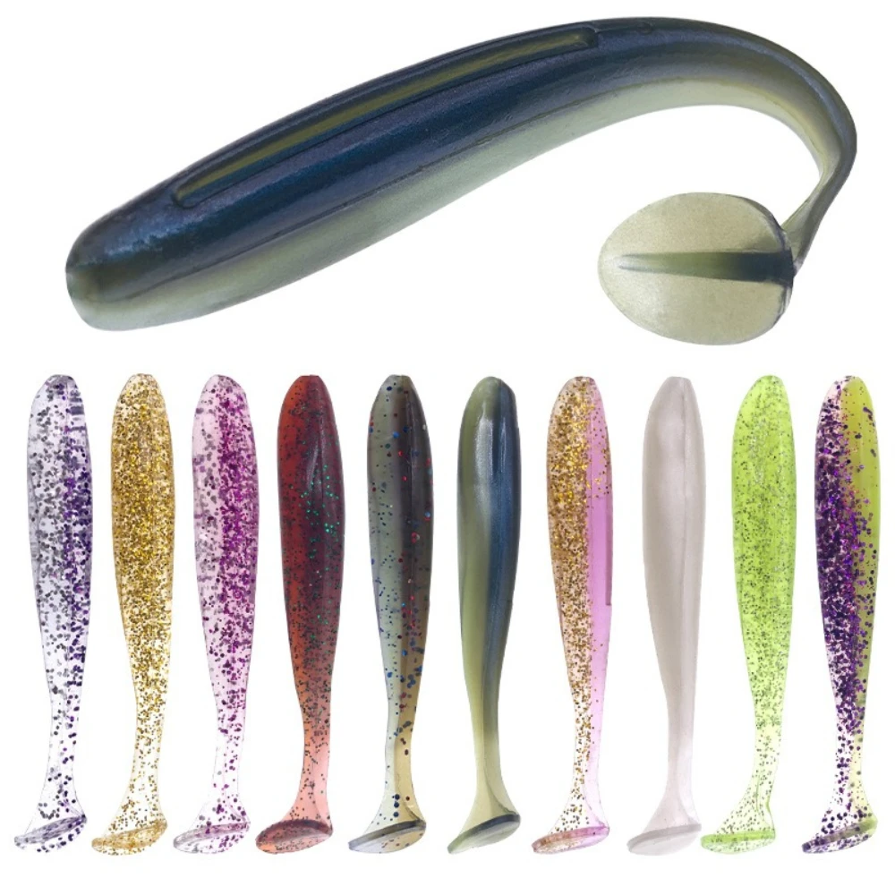 

10 шт., большая мягкая приманка из ТПЭ, силиконовая приманка Shad Wobbler, набор рыболовных приманок, набор приманок для морского червя, приманка для плавания, спиннербейт, аксессуары для рыбалки