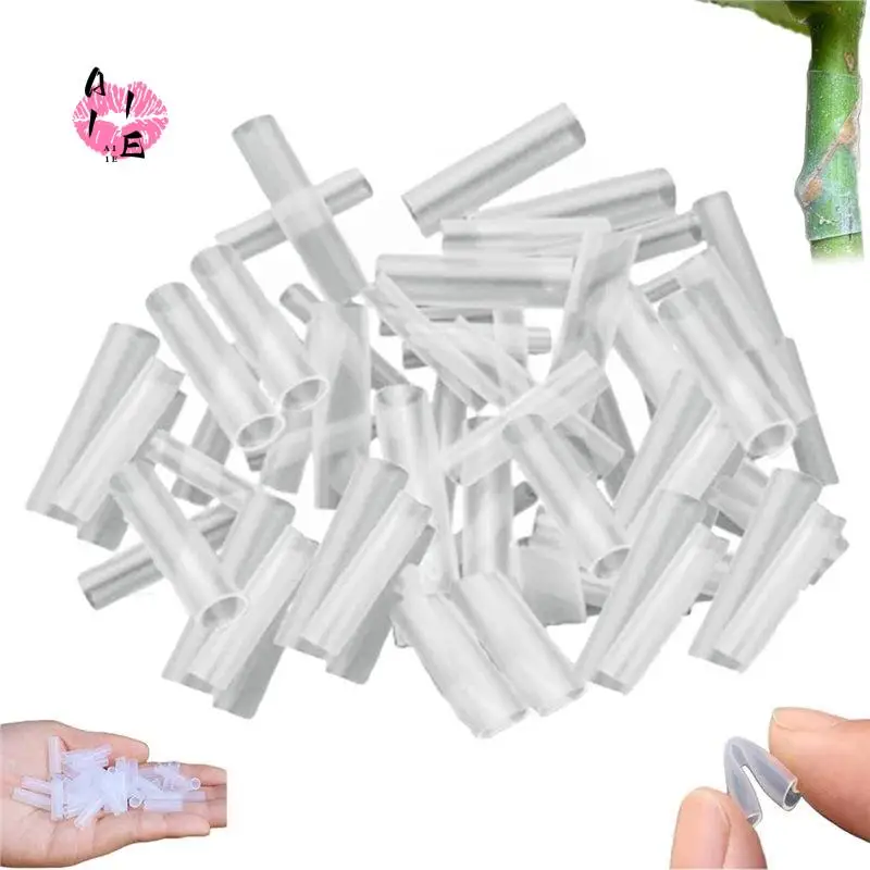 A11E-200Pcs Silicone Grafting Sleeves For Fruit Trees, Plant Sleeve Grafting Tubes, Plant Trunk Protective Wrapping Sleeve