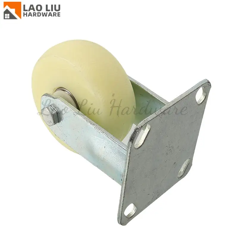 

5-inch Fixed Standard Nylon Wheel - Non-slip Ideal for Closet/Shelf/Tool Cart Bottom Protects Ground from Scratches