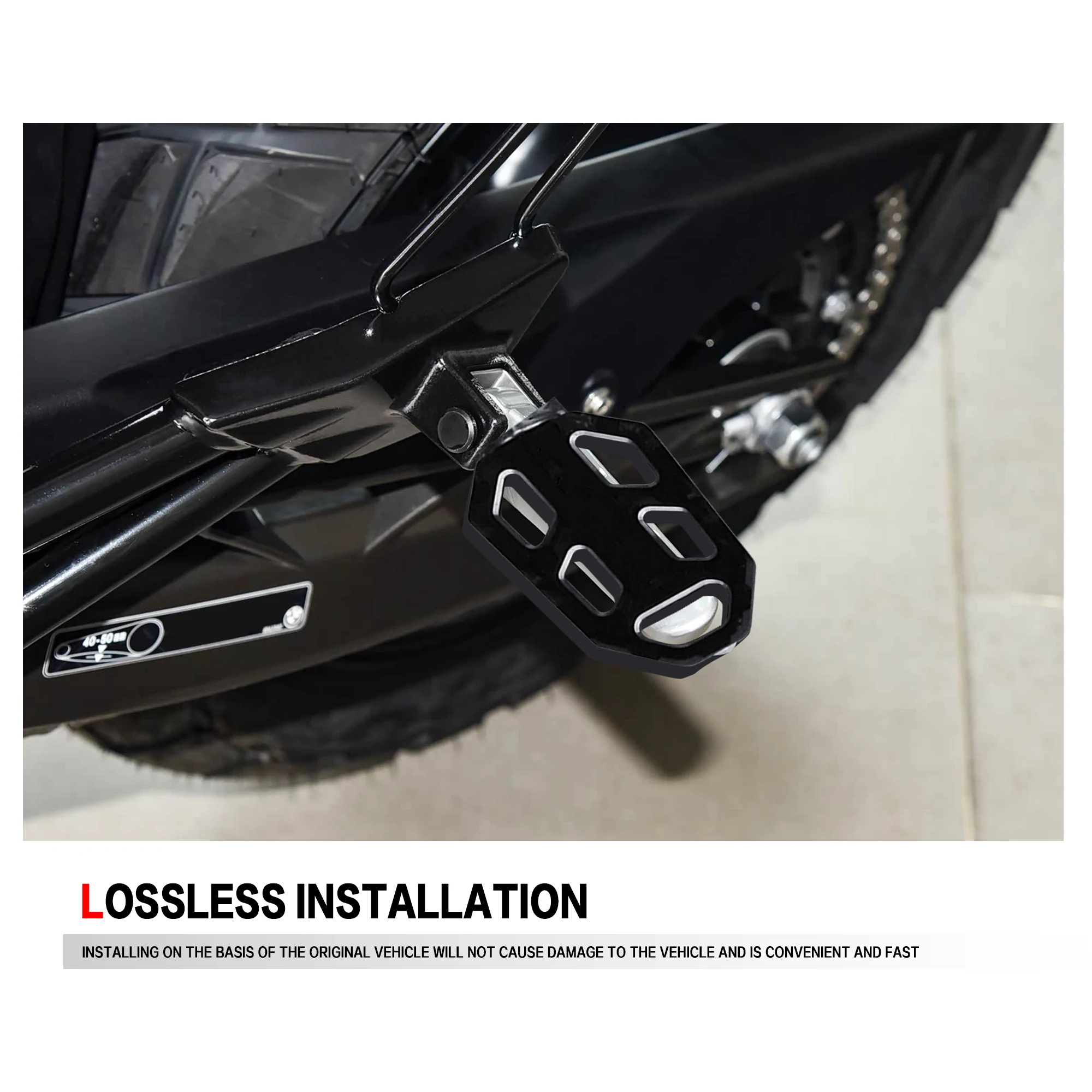 For BMW R1200GS F800GS F750GS G310GS/R Motorcycle G310 GS Front foot pedal modificationExpandable Teeth Anti Slip Foot Pedal view 6