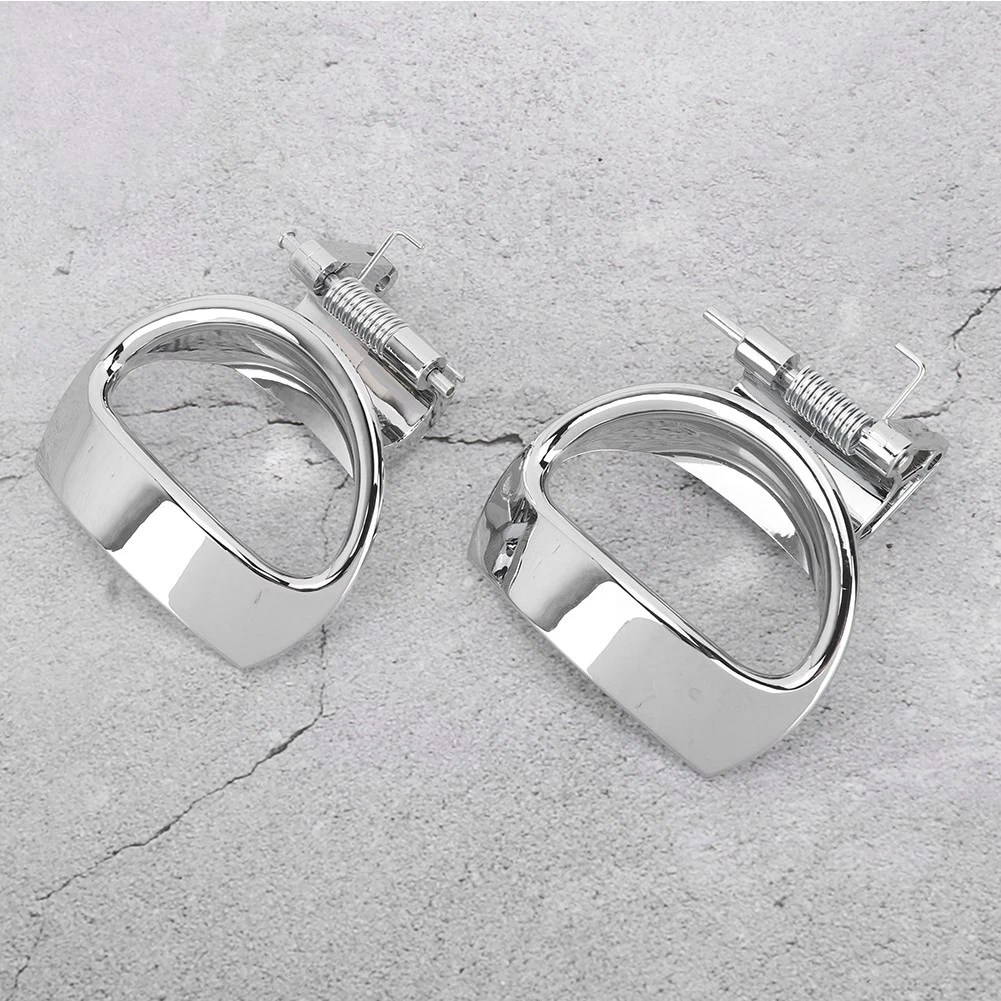 Front Interior Door Handle Pair Compatible with For Chevrolet HHR 2006 2011 OEM 19299613 19299614 Silver Plastic