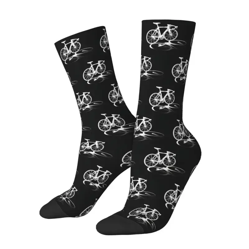 Bicycle Bike Riders Mens Crew Socks Unisex Novelty Bicycling Cyclist MTB Mountain Biking Spring Summer Autumn Winter Dress Socks