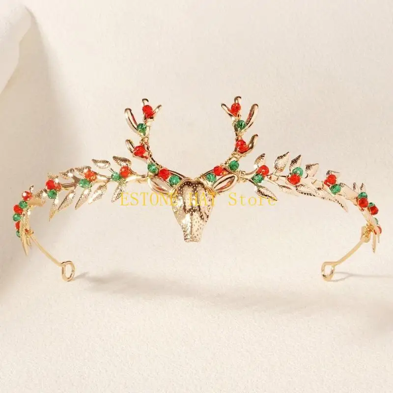 49MF Holiday Hairhoop Christmas REINDERE DADA Festival Festival accesorios accesorios toda edad