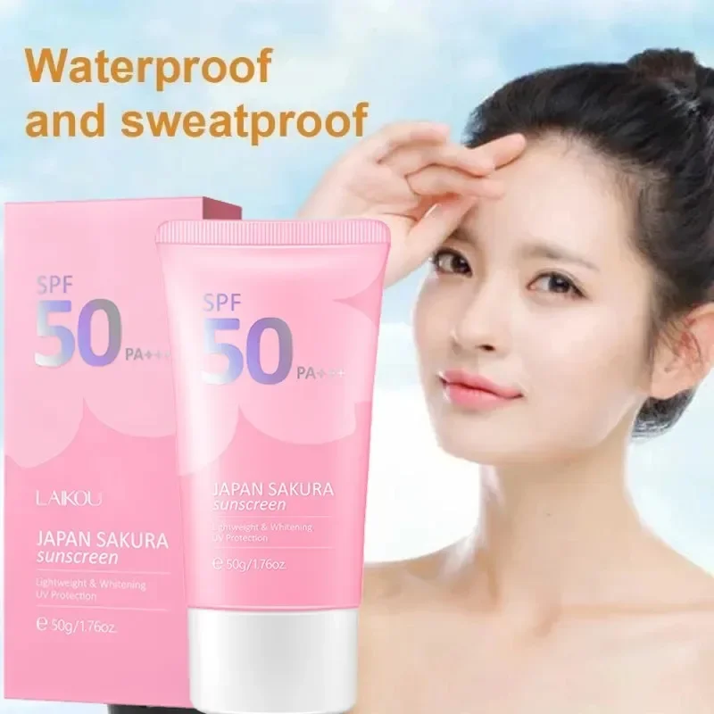 Facial Body Sunscreen Whitening Sun Cream Sunblock Skin Protective Cream Anti-Aging Oil-control Moisturizing SPF 50