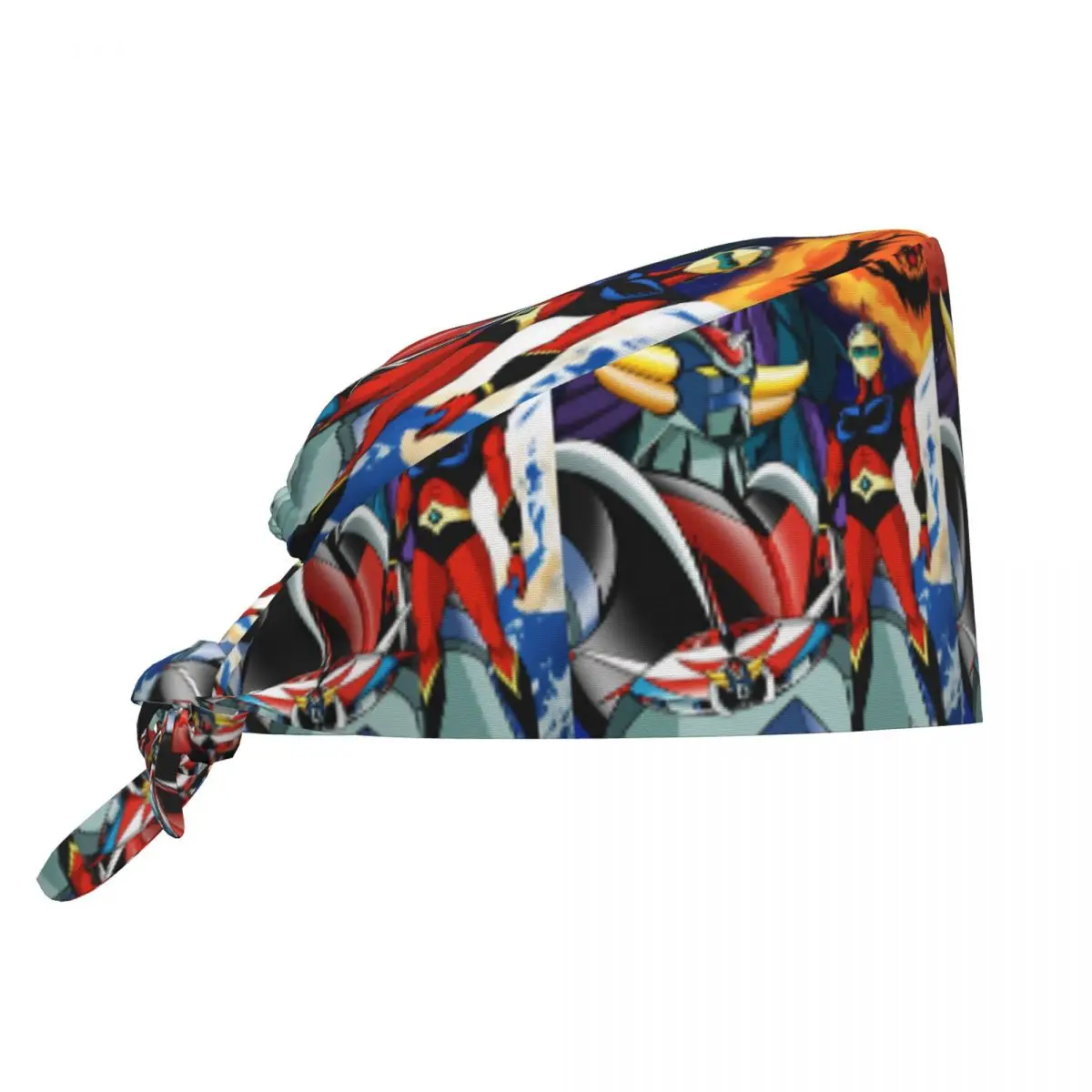 Medical Cap Goldoraks Grendizers Scrub Caps For Women and Men Comfortable Nurse Hats Holder Long Hair Design Working Cap