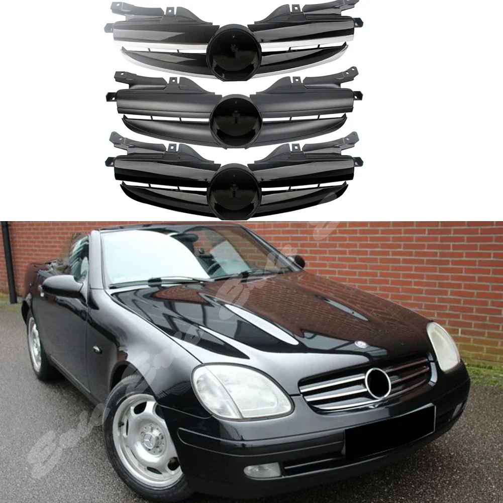 

Front Racing Billet Bumper Grille Upper Cover For Mercedes-Benz R170 SLK-Class SLK200 SLK230 SLK280 SLK300 SLK320 350 1996-2003