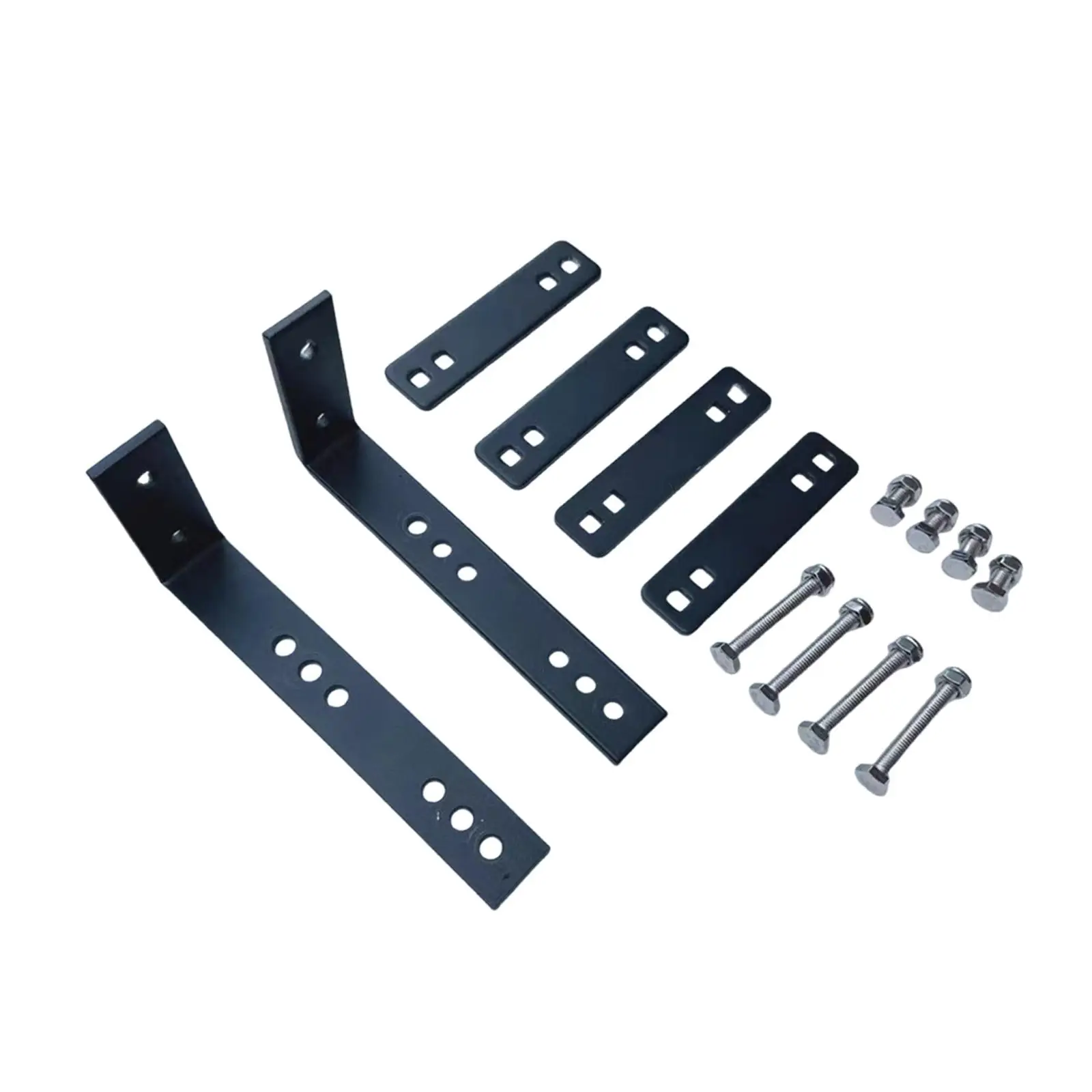 Awning Mounting Bracket Kit for Vehicle with L & i Shape Brackets , Black