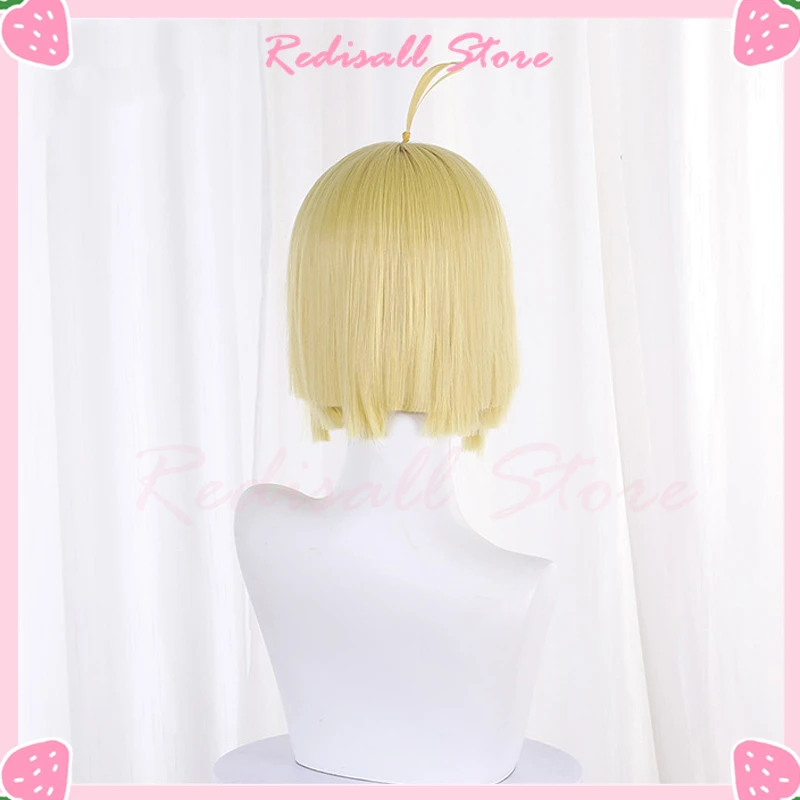 Jigokuraku Fuchi Yamada Asaemon parrucca Cosplay capelli corti dorati Anime copricapo parrucca gratuita Cap