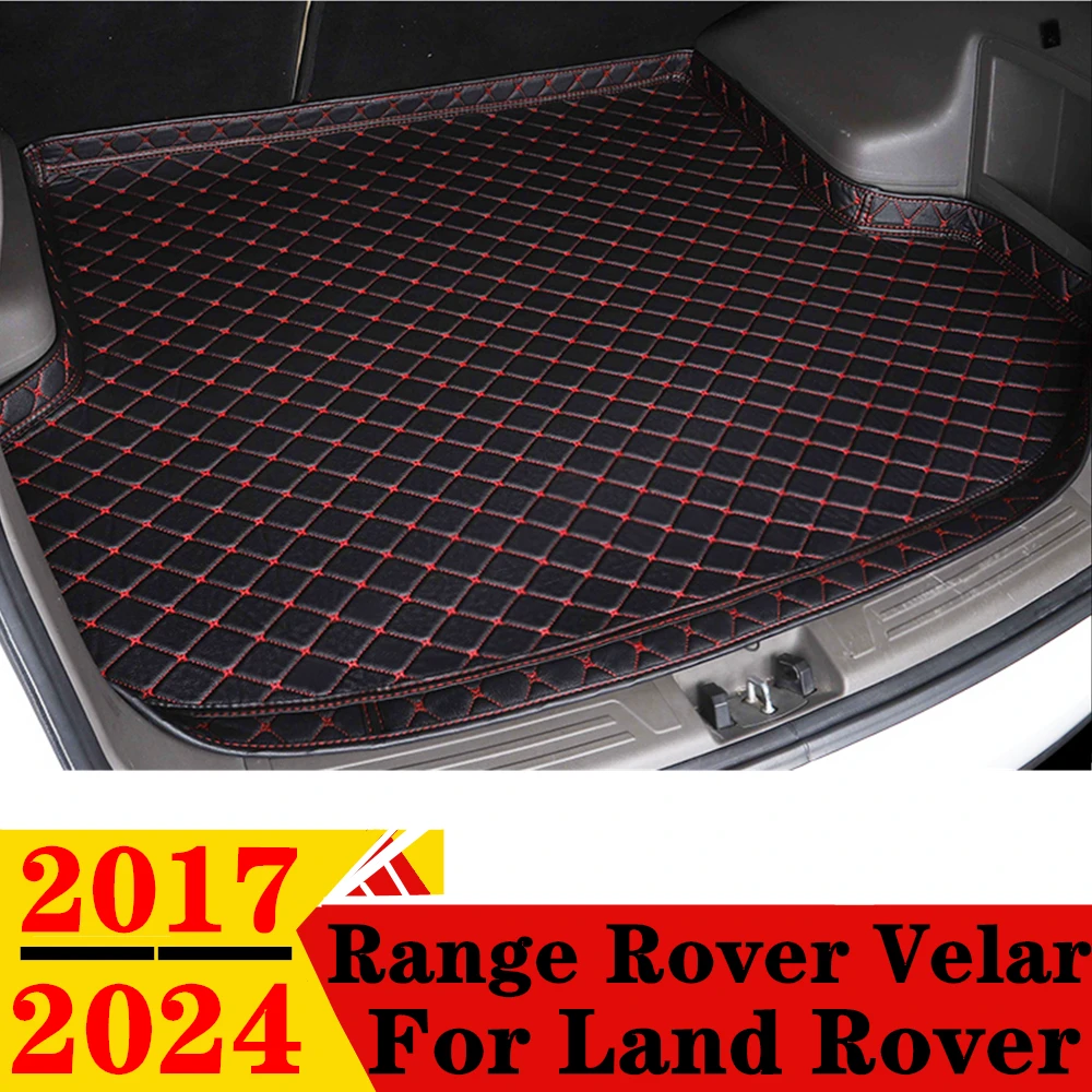 High Side Car Trunk Mat For Land Rover Range Rover Velar 2024 2023 2022 2021 20-2017 Tail Boot Tray luggage Pad Rear Cargo Liner