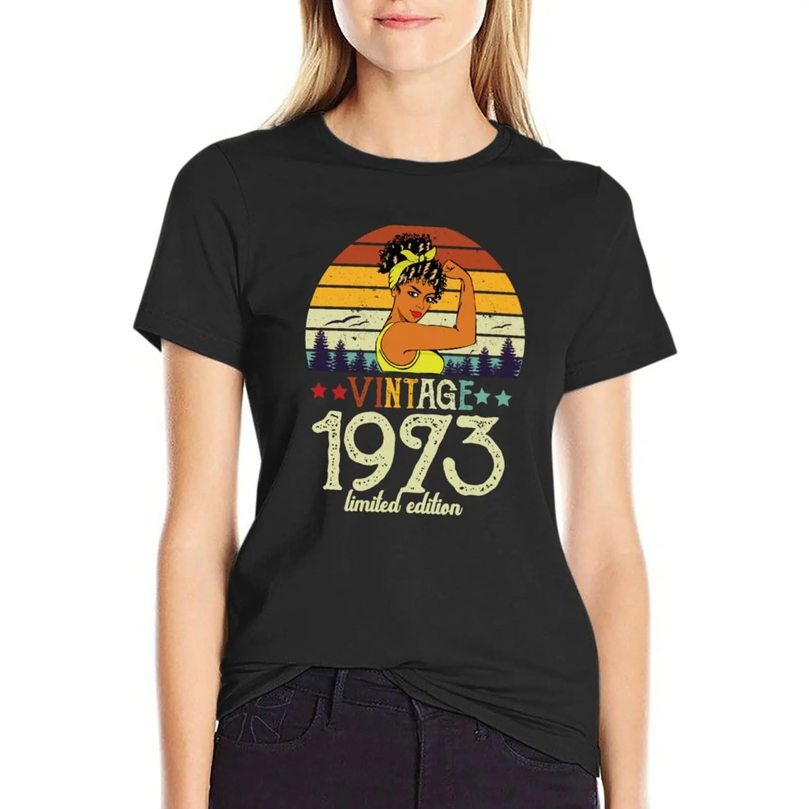 Vintage 1973 49th Birthday Made in 1973 Born 1973 All Original Parts Aged to Perfect Essential T-Shirt tees Woman clothing