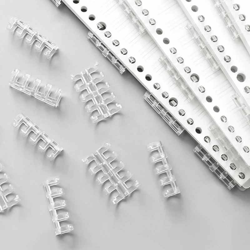 10 Pcs ทนทาน5-เปลี่ยนผูกแหวนต่างๆหลวมโน้ตบุ๊ค Binder Notebook กระดาษไฟล์