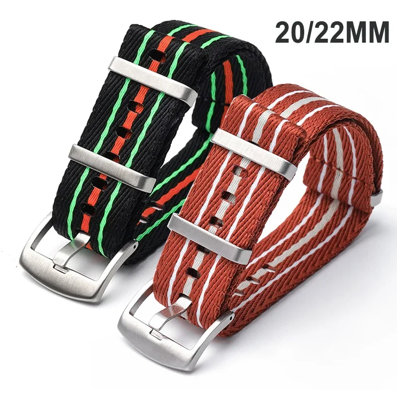 Nylon armband 20mm 22mm für Swatch x Blancpain fünfzig Klamotten fünf Ozeane Sport gewebte Leinwand Uhren armband für Seiko Omega