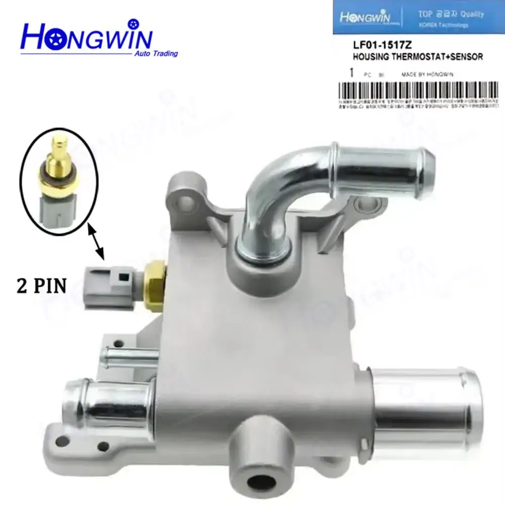 LF941517Z Water Outlet Engine Coolant Thermostat Housing & Sensor LF011517ZZ14CN, LF011517Z For Ford Ecosport 04-12 2.0L