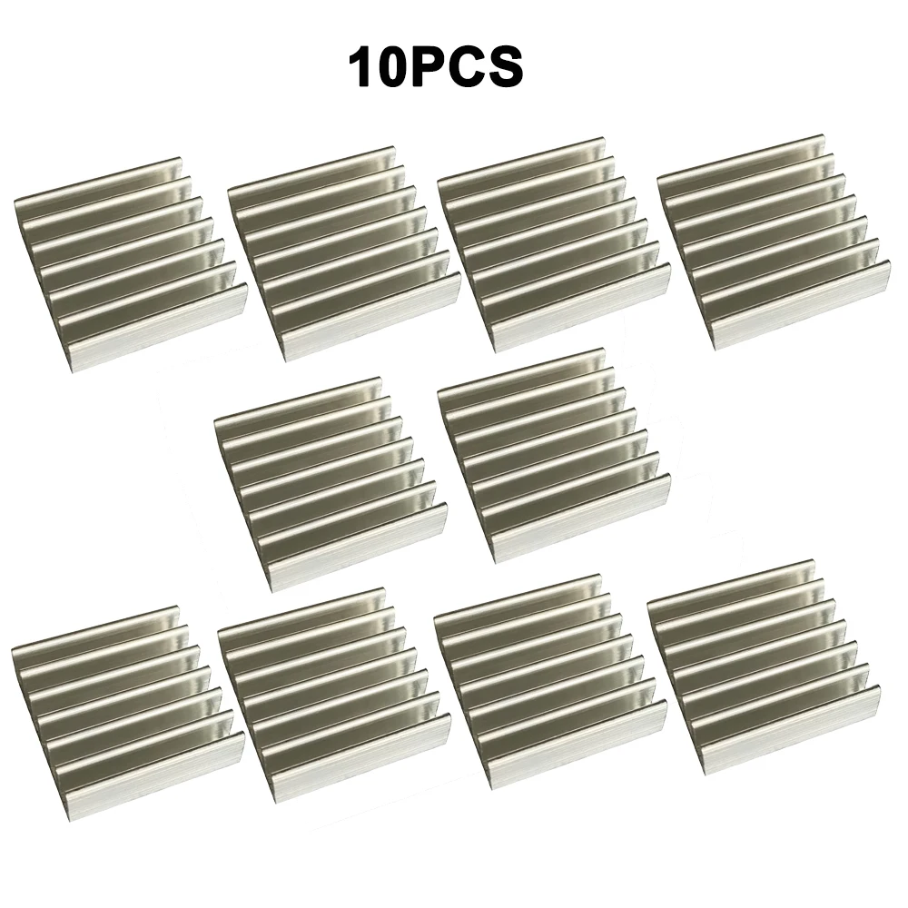 10pcs Computer Cooler Radiator Aluminum Heatsink Heat sink for Electronic Chip Heat dissipation Cooling Pads 20x20x6mm