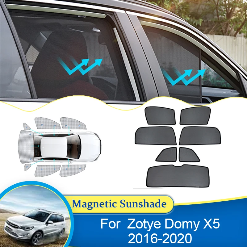 

For Zotye Domy X5 2016 2017 2018 2019 2020 UV Protection Curtain Magnetic SunShade Privacy Visor Window Accessories Auto Parts