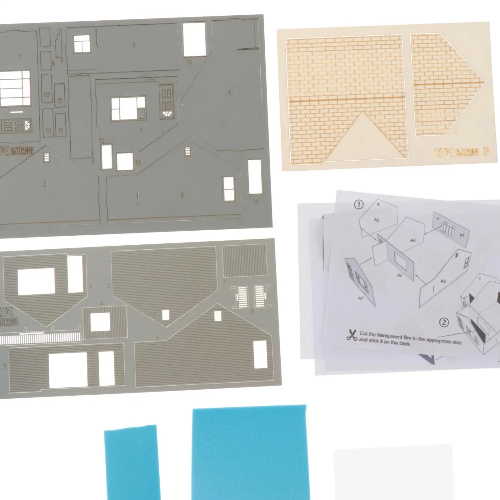 Kit de modelo de construcción, adorno, escena DIY sin terminar, fácil montaje, calle, 1/64