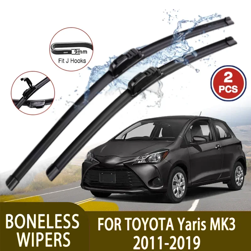

Suitable for Toyota Yaris MK3 hatchback 2011-2019 U-shaped rubber boneless wiper-HD quiet and durable 24 inches 14 inches