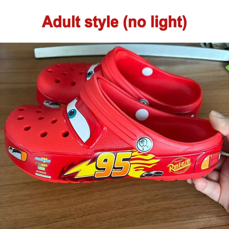 صنادل خارجية للبالغين، شخصيات ماكوينز البرقية، شباشب بيكسار كارز كرتونية صلبة مقاومة للماء، أحذية إيفا قابلة للتنفس بدون خفيفة #2
