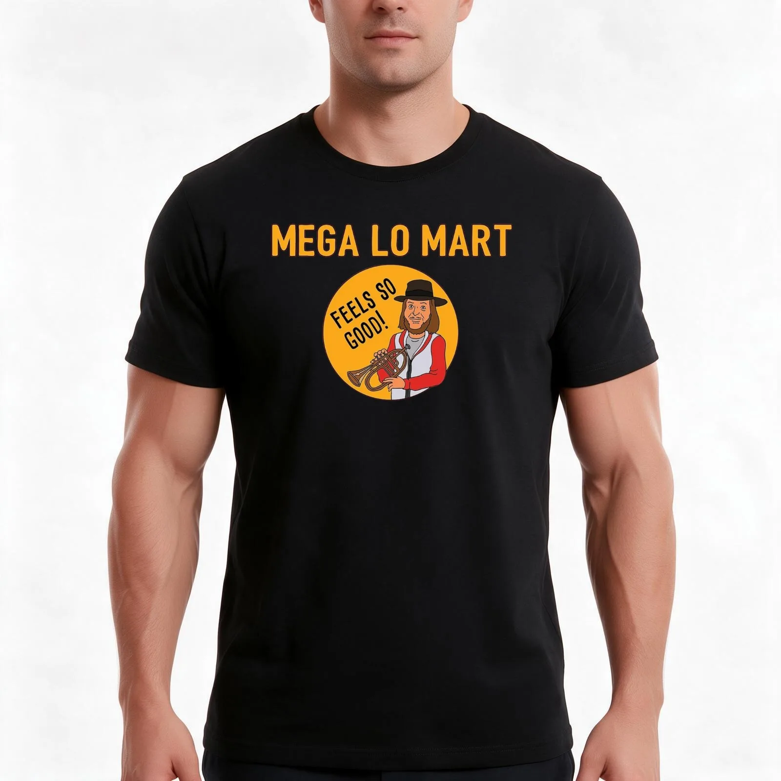 Mega Lo Mart T-Shirt Summer Casual Cotton Tee Oversized Streetwear Tops Vintage Graphic Print Loose Fit Short Sleeve