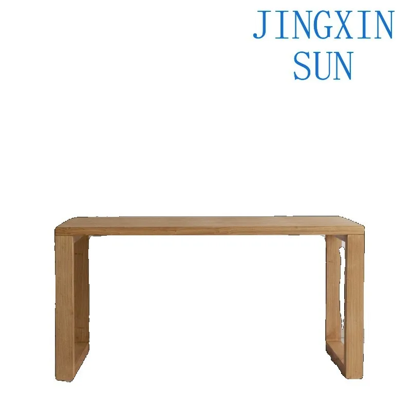 Old elm dining table eating table desk computer  writing desk study  solid wood home simple Japanese style