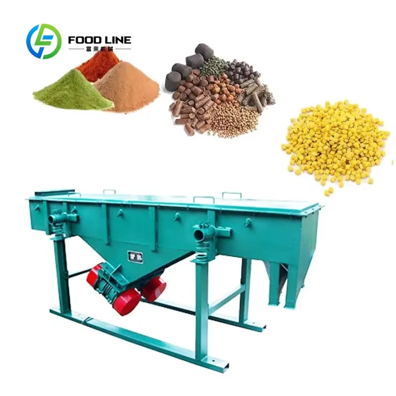 Customized 1 to 3 deck linear vibrating screener SUS304 SUS316L vibro separator for spice grain particle size separation