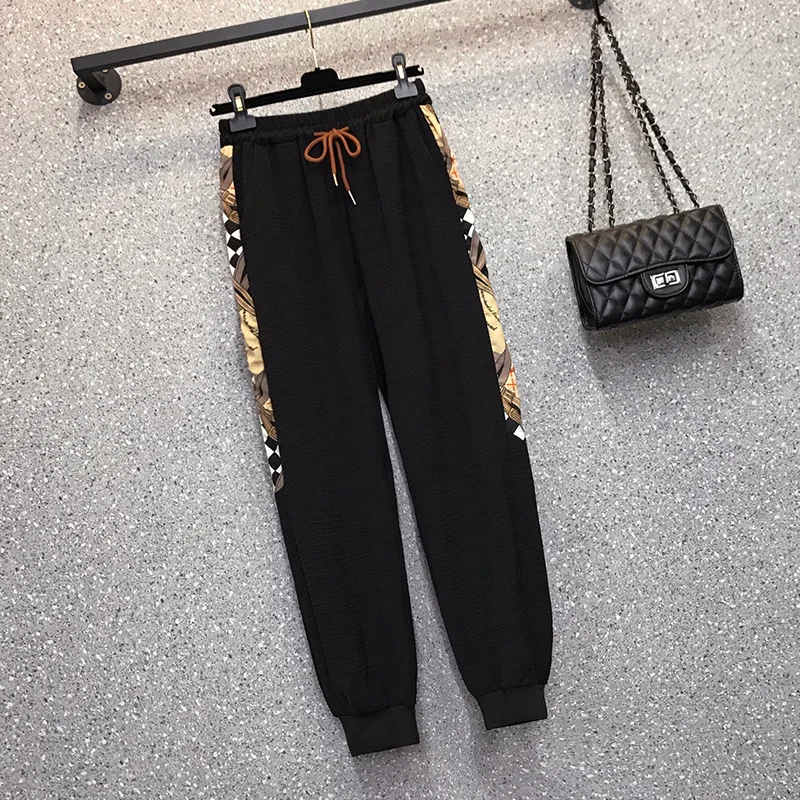 Large Size 5XL Women Trouser Suit Sweatershirt Top Pant Two Piece Set Matching Outfit Outwear Tracketsuit Female Fashion Clothes