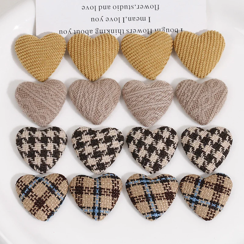 Wholesale 100pcs/lot color pattern print cartoon hearts shape flatback cabochon beads diy jewelry garment/hair accessory