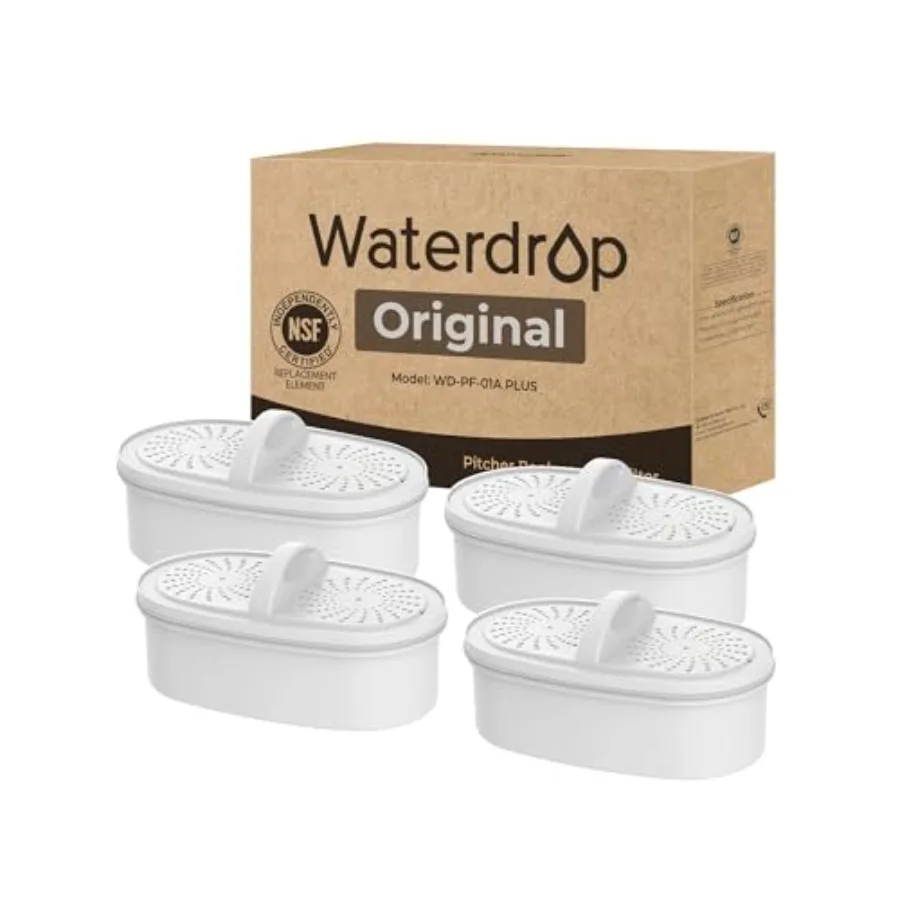 

Original] WD-PF-0A Plus NSF Certified Replacement Filters for All Pitcher and Dispenser Filtration System Reduces Lead PFAS PFO