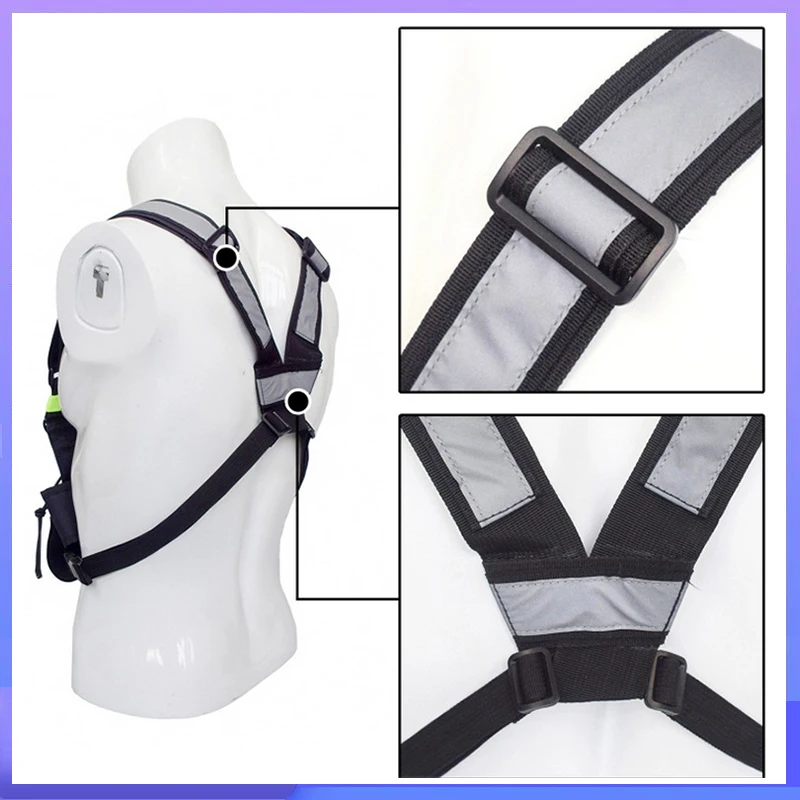 Walkie Talkies Front Pack Pouch Case Radio Shoulder Holster Two Way Radio Reflective Chest Harness Holder Bag Vest Rig Drop Ship