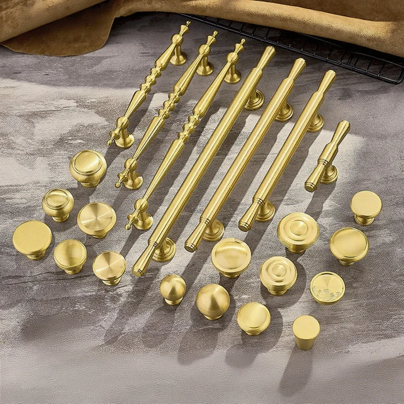 Manopole per mobili in ottone nordico Maniglia per armadio Manopole per porte Maniglie per armadi da cucina Maniglie per armadi Maniglie per mobili