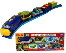 1box Gift box Japanese anime Chuggington Koko toy PVC electric train engine kids  toy