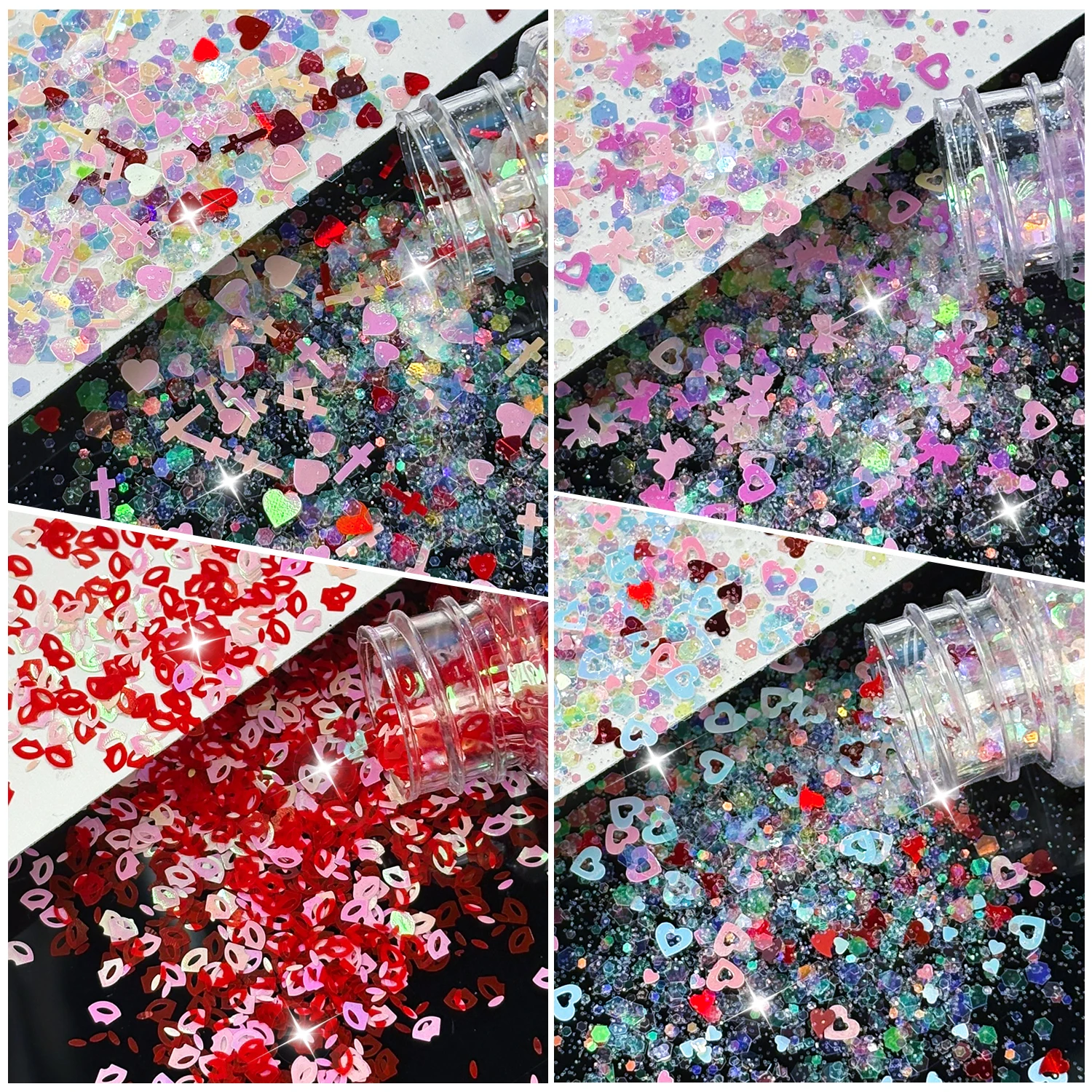 12Bottles Valentine Heart Lips - Art And Craft Valentine ulasan dan harga