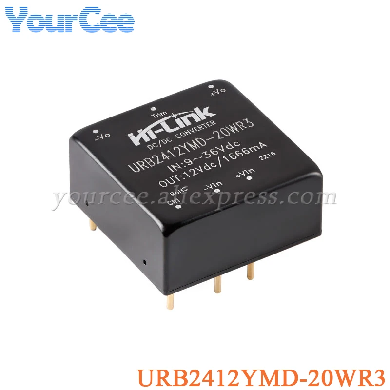 20W 30W DC-DC Isolated Non-regulated Power Supply Module 24V to 5V 12V URB2412LD URB24 URB2405YMD12YMD URB2405LD 20WR3