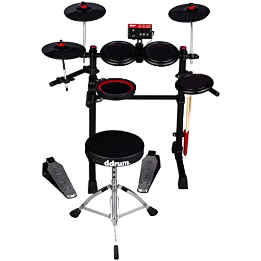 

Электронная ударная установка ddrum E-Flex Complete с сетчатыми пэдами черного цвета для реалистичного ощущения звука и компактного хранения
