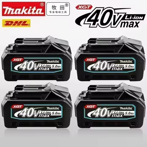 Makita 40V Max XGT battery, 5Ah Rechargeable Lithium-ion Original Battery for makita 40V BL4025，BL4040，BL4050 power tool battery