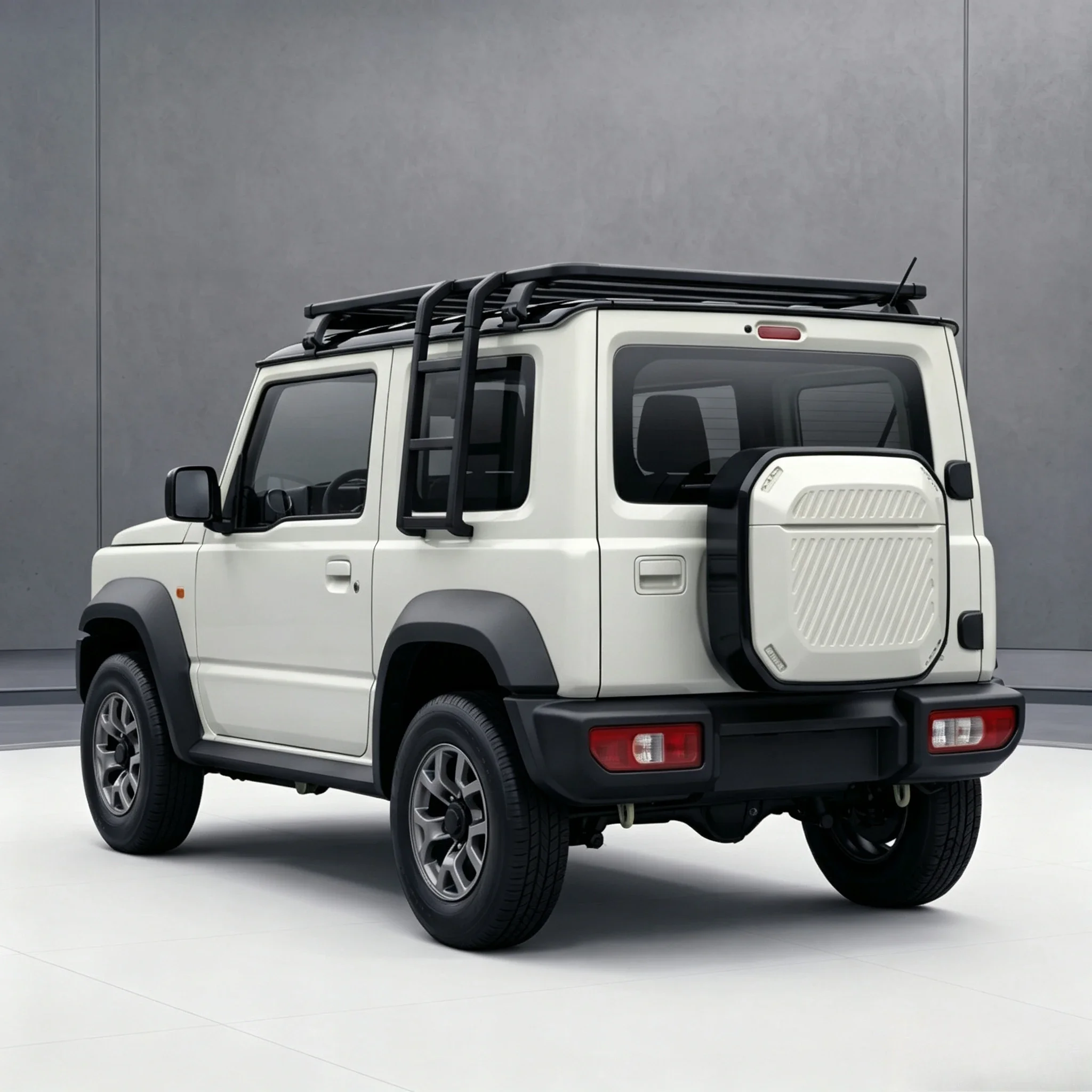 For Suzuki Jimny JB74 JC74 2018-2026 5-Doors Car Spare Tire Cover Square Rear Tyre Protector Car Exterior Modified Accessories