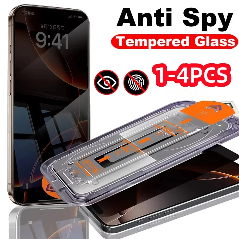 

4-1Pcs Tempered Glass Privacy Screen Protector For Samsung A55 A56 A54 A35 A25 A16 A06 A36 S25 Anti-Spy Dust free Installation