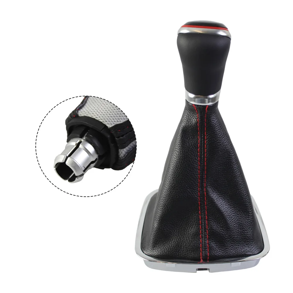 

For Polo 6C 6R 2011-2019 5 / 6 Speed Manual Shift Knob with Bracket Base Assembly for Enhanced Driving Control and Comfort